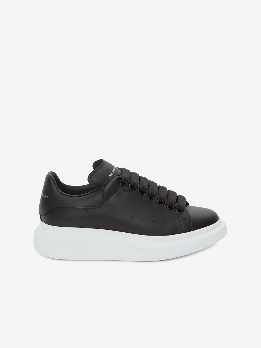 Alexander McQueen Womens Oversized Sneakers Black/White Size 9